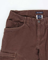 Vintage Y2K 00s Arc'teryx Brown Low-Rise Canvas Relaxed Straight Leg Technical Trousers - W35 L28