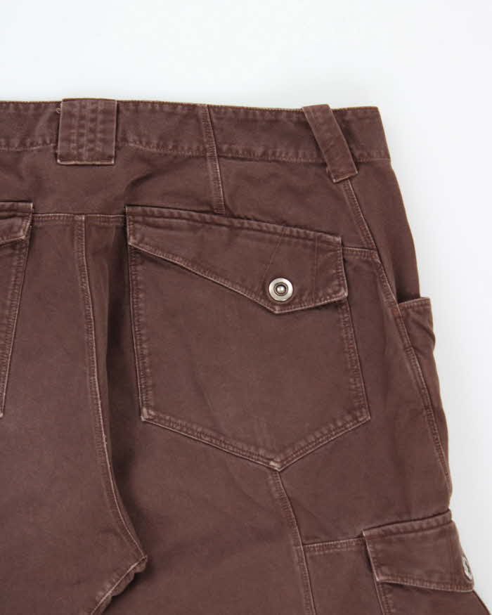 Vintage Y2K 00s Arc'teryx Brown Low-Rise Canvas Relaxed Straight Leg Technical Trousers - W35 L28