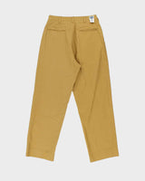 DSWT Non Stock MFG Tan Khaki High-Rise Double Pleated '1930's Ivy' Relaxed Straight Fit Chinos - W28 L29