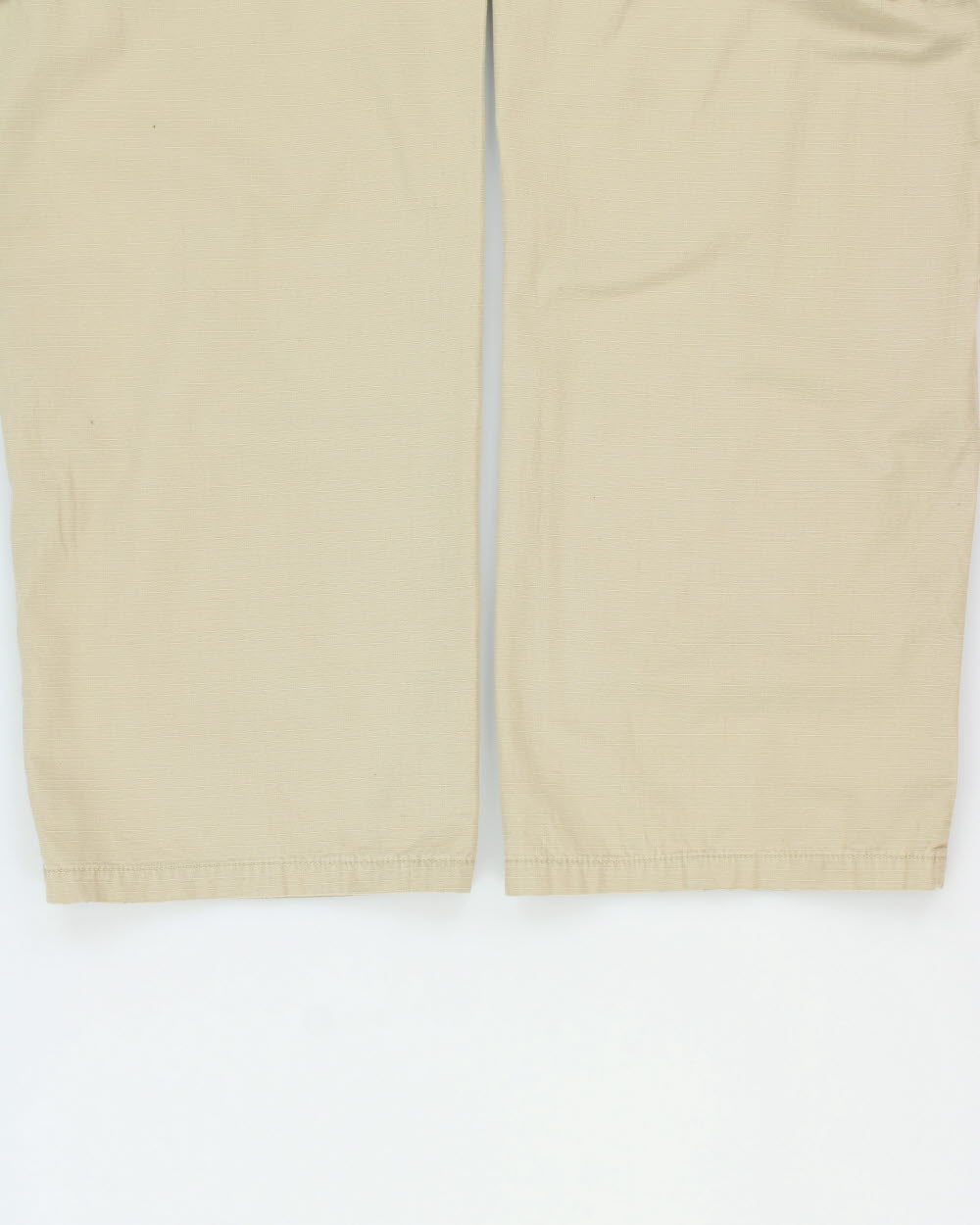 Vintage Y2K 00s Enyce Desert Khaki Grid Canvas Relaxed Fit Wide Leg Cargo Trousers - W36 L32