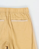 Obey Two-Tone Tan Khaki Lightweight Canvas Relaxed Wide Leg Adjustable Cargo Trousers - M