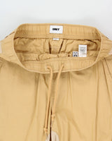 Obey Two-Tone Tan Khaki Lightweight Canvas Relaxed Wide Leg Adjustable Cargo Trousers - M