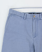 Vintage Y2K 00s Polo Ralph Lauren Stone Wash Blue Classic Fit Straight Leg Canvas Chino Trousers - W34 L32
