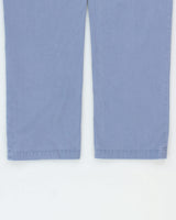 Vintage Y2K 00s Polo Ralph Lauren Stone Wash Blue Classic Fit Straight Leg Canvas Chino Trousers - W34 L32
