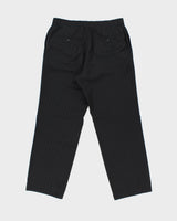Vintage Y2K 00s Hugo Boss Striped Wool Relaxed Fit Straight Leg Suit Trousers - W33 L31