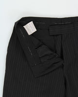 Vintage Y2K 00s Hugo Boss Striped Wool Relaxed Fit Straight Leg Suit Trousers - W33 L31