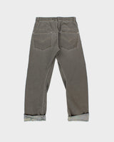 Vintage Y2K 00s Armywalk Khaki Canvas Barrel Leg Camo Cuff Trousers - W30 L30