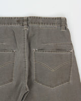 Vintage Y2K 00s Armywalk Khaki Canvas Barrel Leg Camo Cuff Trousers - W30 L30