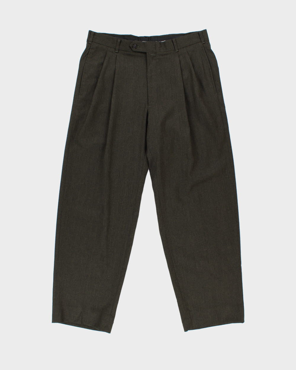 Vintage Pierre Cardin Relaxed Fit Pleated Wool Trousers - W33 L29