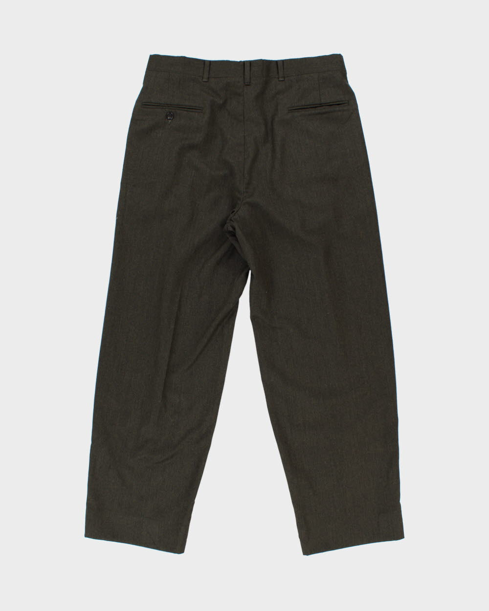 Vintage Pierre Cardin Relaxed Fit Pleated Wool Trousers - W33 L29