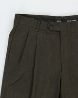 Vintage Pierre Cardin Relaxed Fit Pleated Wool Trousers - W33 L29