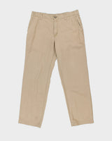 Vintage Tommy Hilfiger Relaxed Fit Linen Blend Trousers - W34 L30