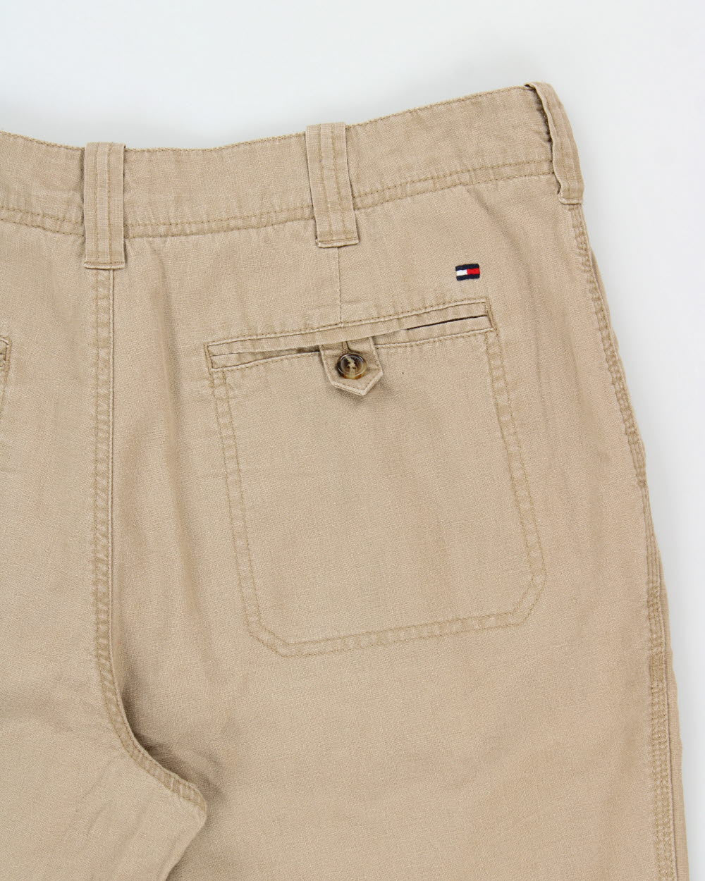 Vintage Tommy Hilfiger Relaxed Fit Linen Blend Trousers - W34 L30