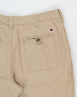 Vintage Tommy Hilfiger Relaxed Fit Linen Blend Trousers - W34 L30