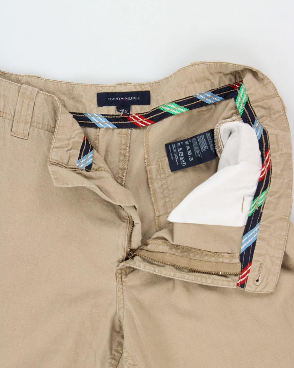 Vintage Tommy Hilfiger Relaxed Fit Linen Blend Trousers - W34 L30