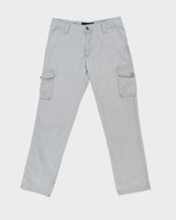 Vintage Oakley Pale Grey Canvas Regular Fit Straight Leg Cargo Trousers - W32 L32