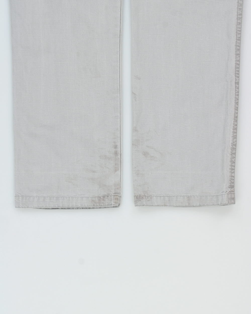 Vintage Oakley Pale Grey Canvas Regular Fit Straight Leg Cargo Trousers - W32 L32