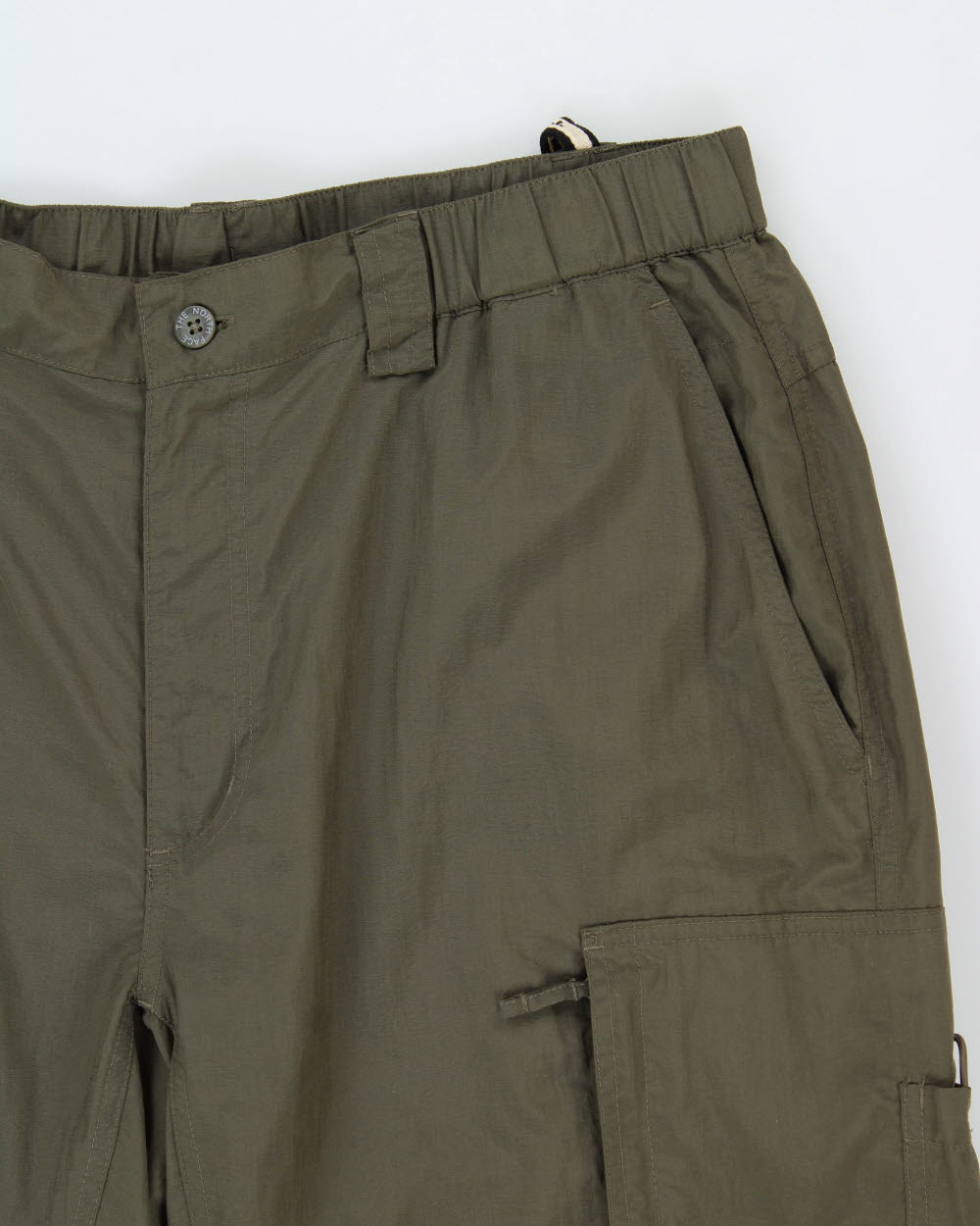 Vintage The North Face Khaki Soft Shell Convertible Relaxed Straight Leg Hiking Trousers - L