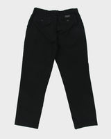 Vintage Y2K 00s Polo Ralph Lauren Black Classic Chino Relaxed Fit Straight Leg 'Prospect Pant' Trousers - W35 L32