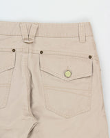 Vintage Y2K 00s Tommy Hilfiger Denim Desert Khaki Flap Pocket Straight Leg Trousers - W31 L30