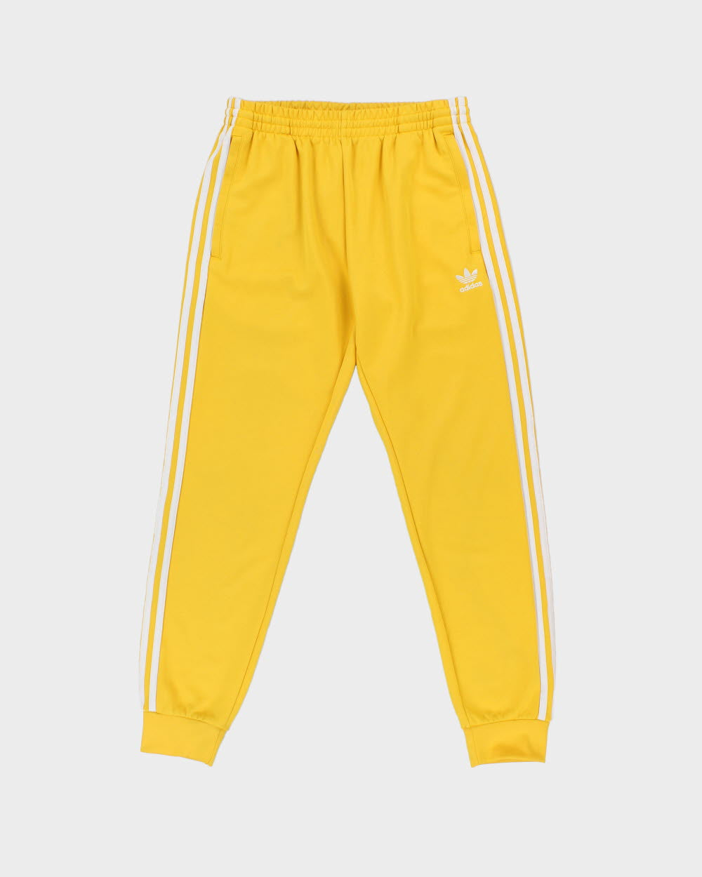 Adidas Originals Yellow Classic 3-Stripe Slim Fit Firebird Tracksuit Bottoms - M
