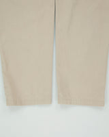 Vintage 1990s Polo Ralph Lauren Khaki Double Pleated Made In USA Relaxed Fit Chino Trousers - W32 L31