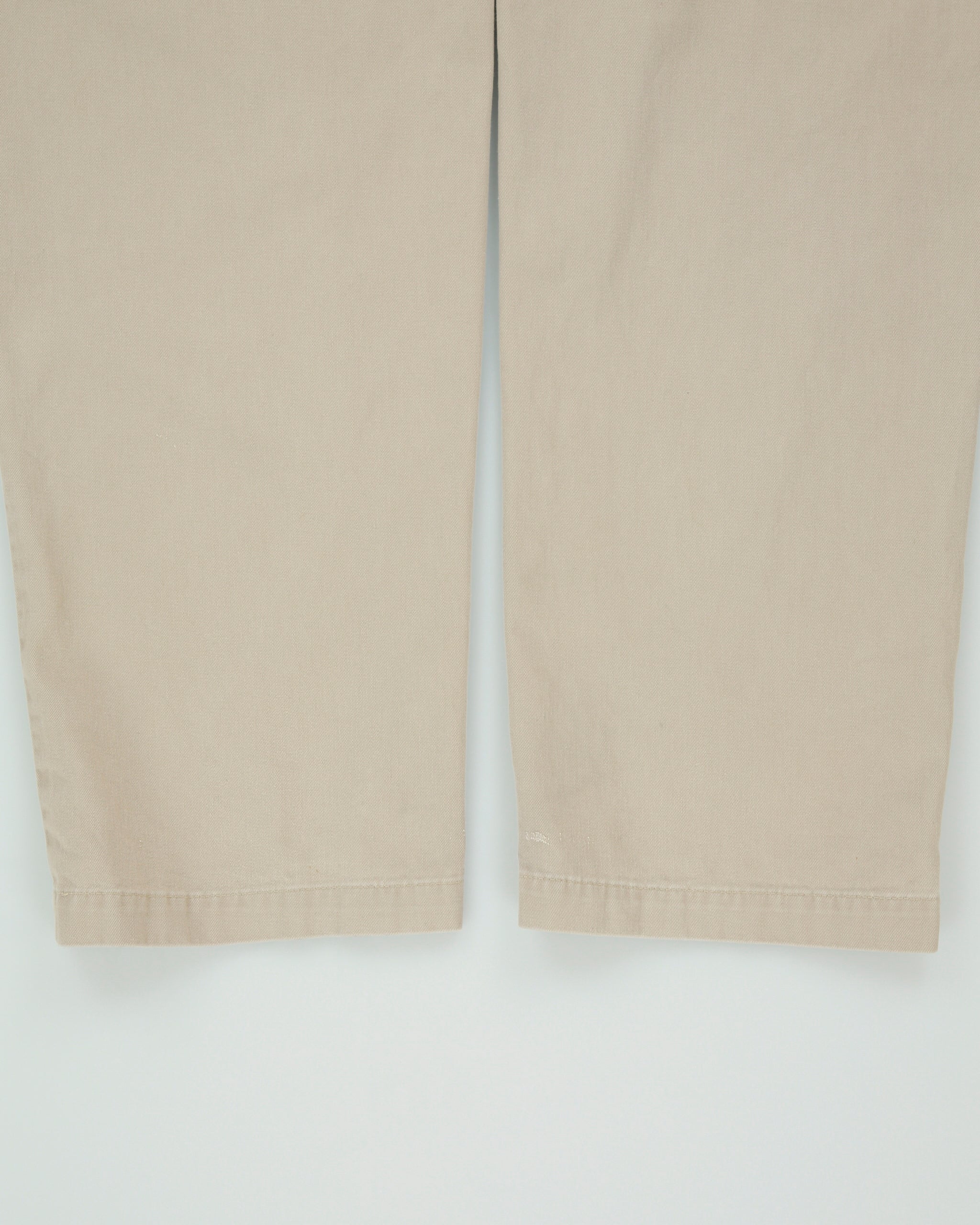 Vintage 1990s Polo Ralph Lauren Khaki Double Pleated Made In USA Relaxed Fit Chino Trousers - W32 L31