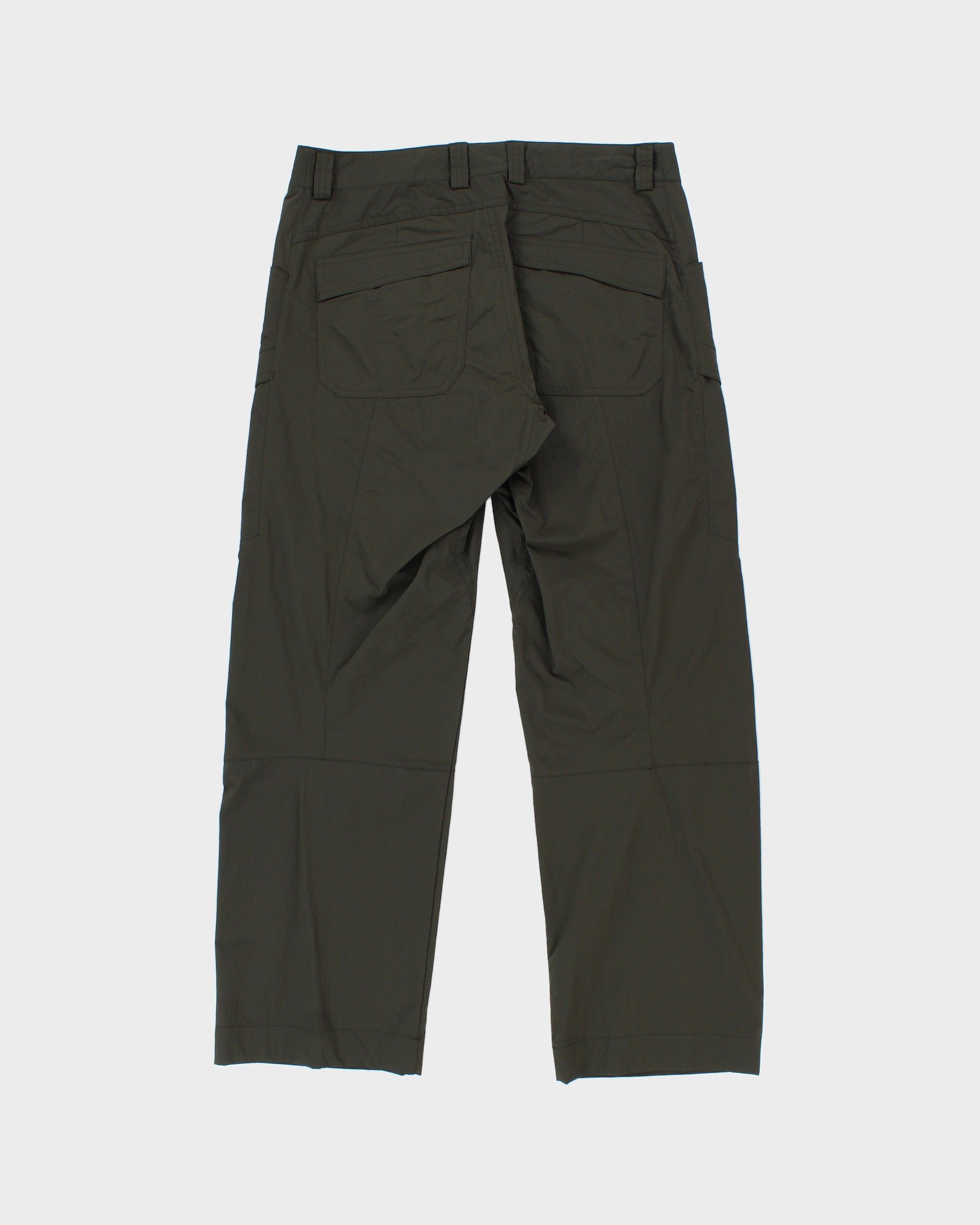 Vintage Y2K 00s Arc'teryx Khaki Gamma Mid-Rise Soft Shell Relaxed Fit Straight Leg Hiking Trousers - W32 L30