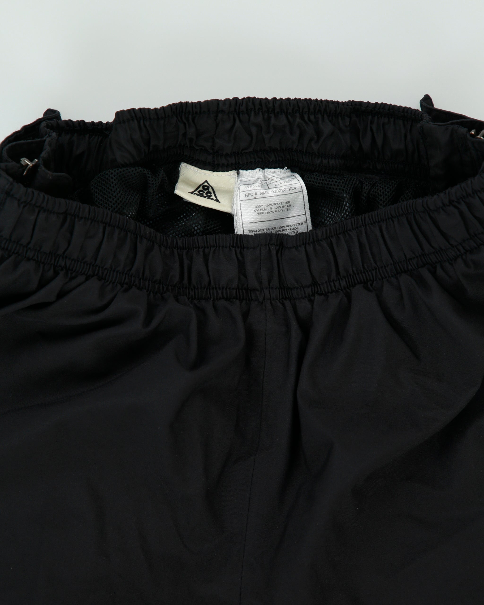 Vintage 2005 Y2K Nike ACG F.I.T Adjustable Split Waterproof Relaxed Fit Shell Mountaineering Trousers  - L