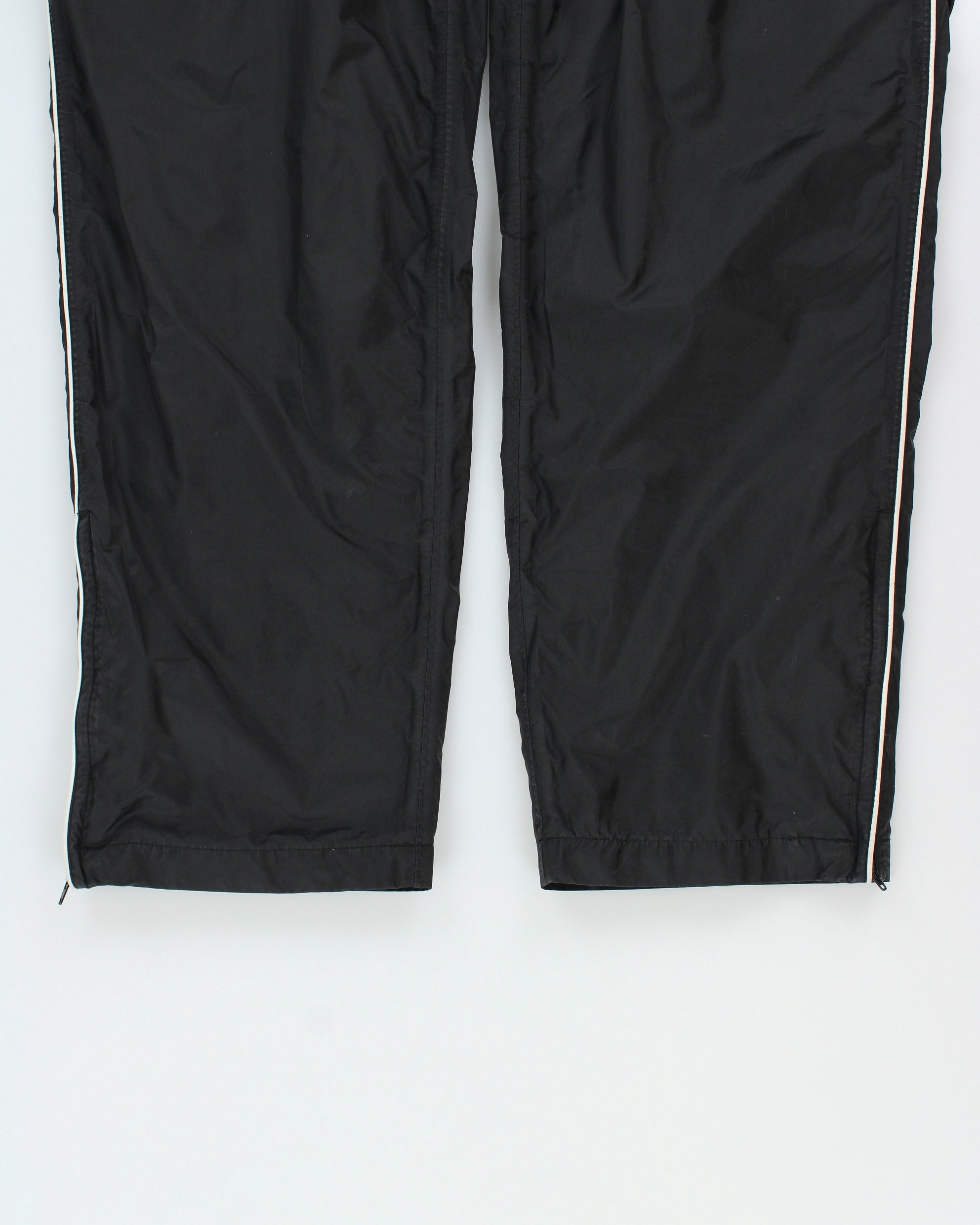 Vintage Y2K 00s Umbro Striped Shell Relaxed Fit Straight Leg Zip Cuff Tracksuit Bottoms - XL