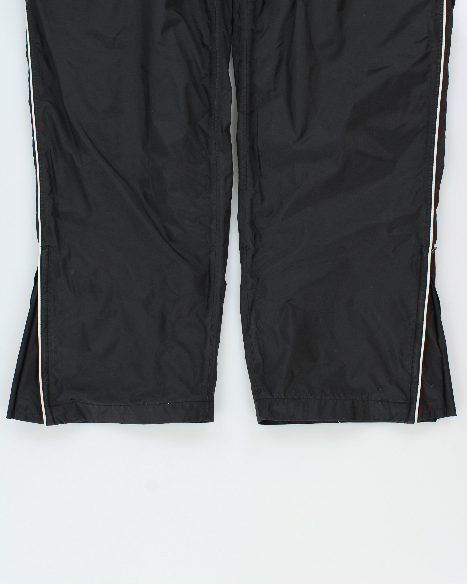 Vintage Y2K 00s Umbro Striped Shell Relaxed Fit Straight Leg Zip Cuff Tracksuit Bottoms - XL