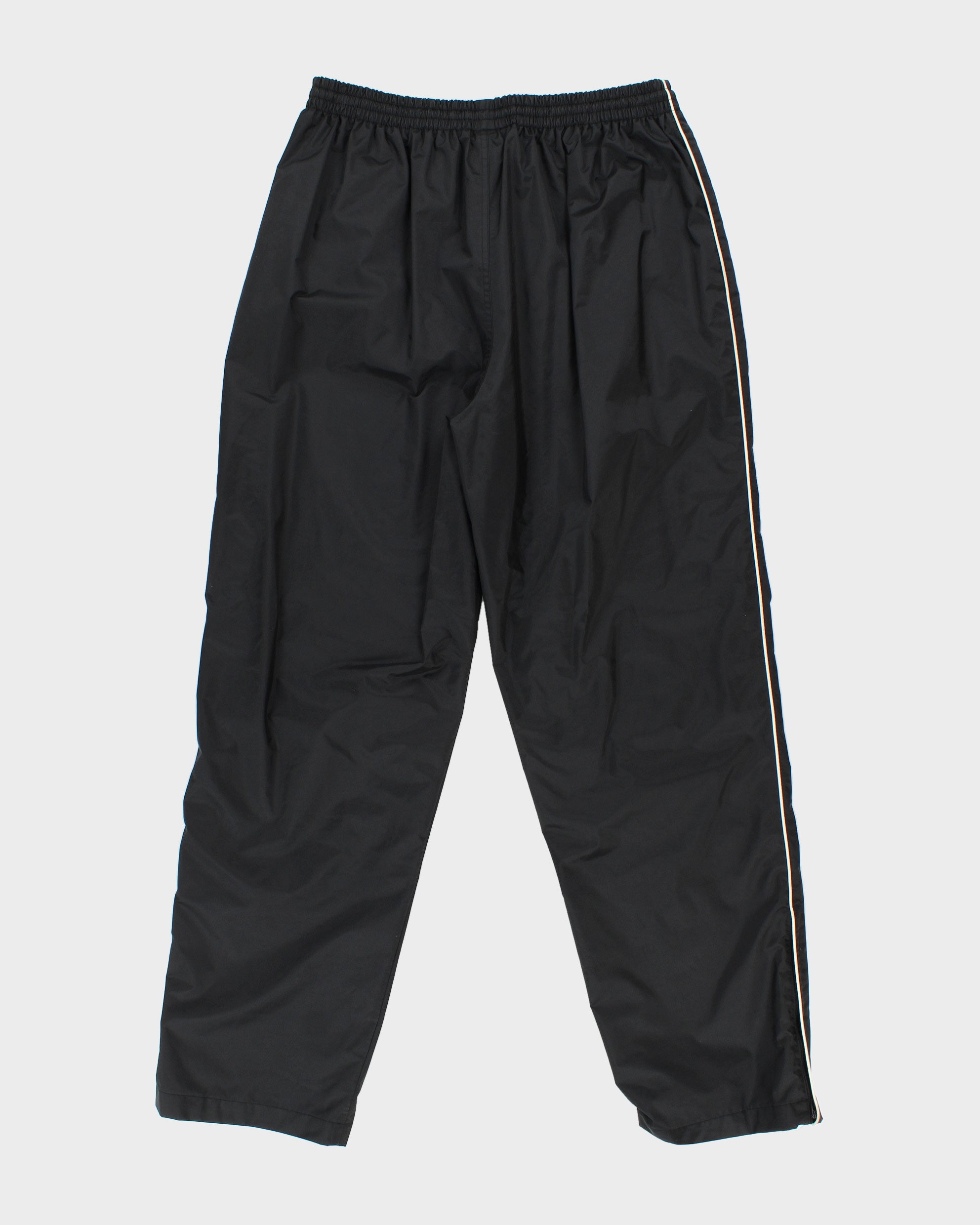 Vintage Y2K 00s Umbro Striped Shell Relaxed Fit Straight Leg Zip Cuff Tracksuit Bottoms - XL