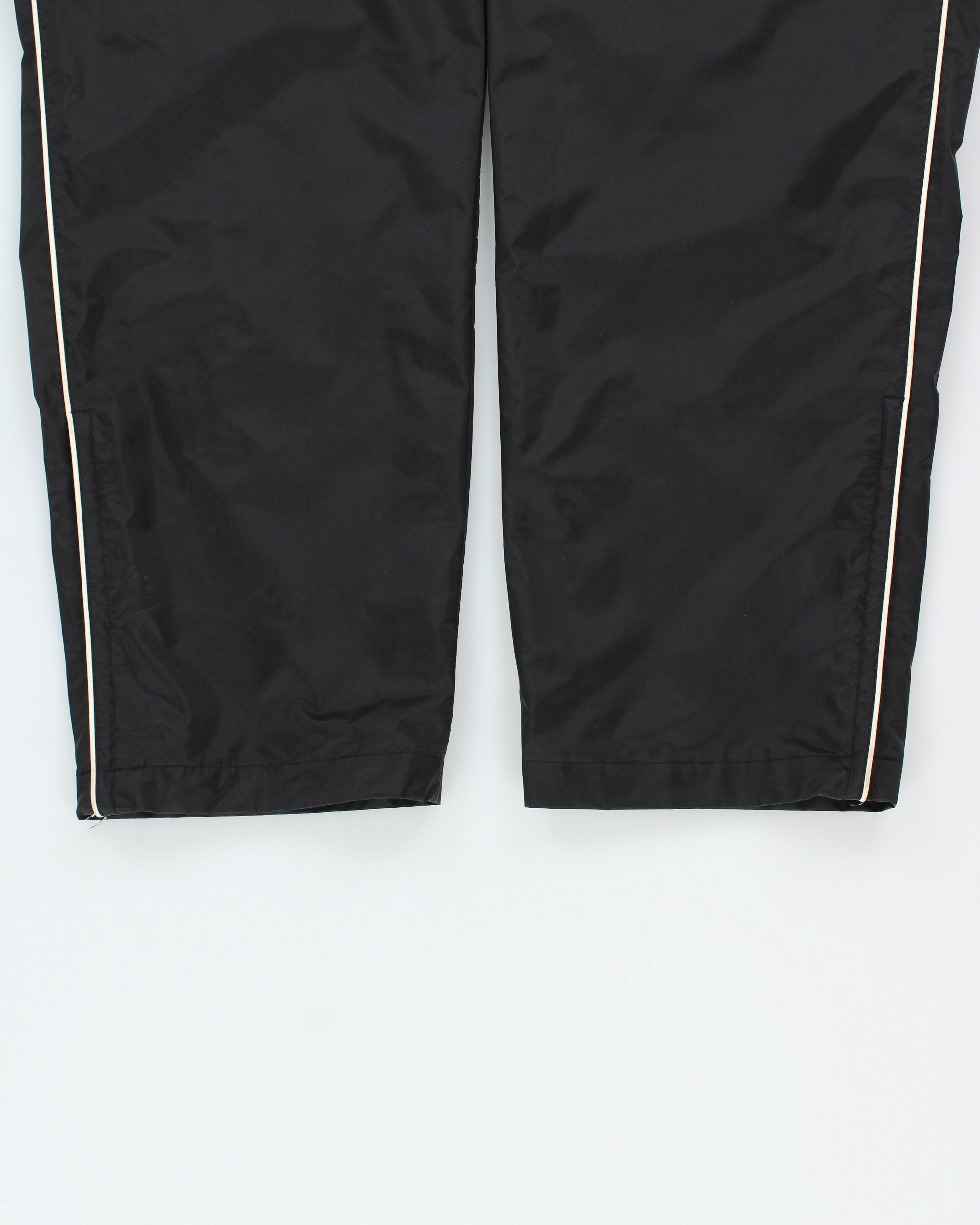 Vintage Y2K 00s Umbro Striped Shell Relaxed Fit Straight Leg Zip Cuff Tracksuit Bottoms - XL