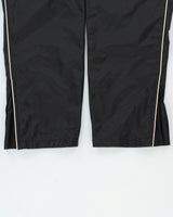Vintage Y2K 00s Umbro Striped Shell Relaxed Fit Straight Leg Zip Cuff Tracksuit Bottoms - XL