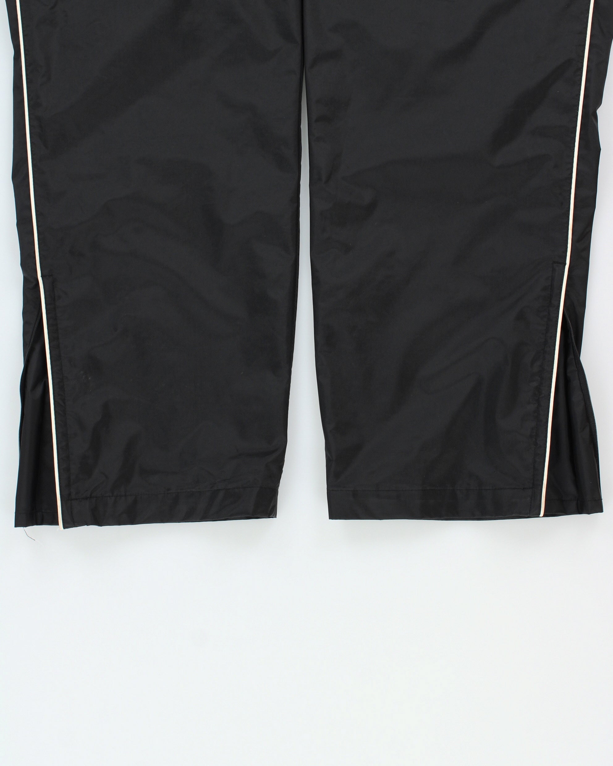 Vintage Y2K 00s Umbro Striped Shell Relaxed Fit Straight Leg Zip Cuff Tracksuit Bottoms - XL