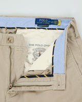 Vintage Polo Ralph Lauren Khaki Stretch Straight Fit Classic Twill Chino Trousers - W36 L32