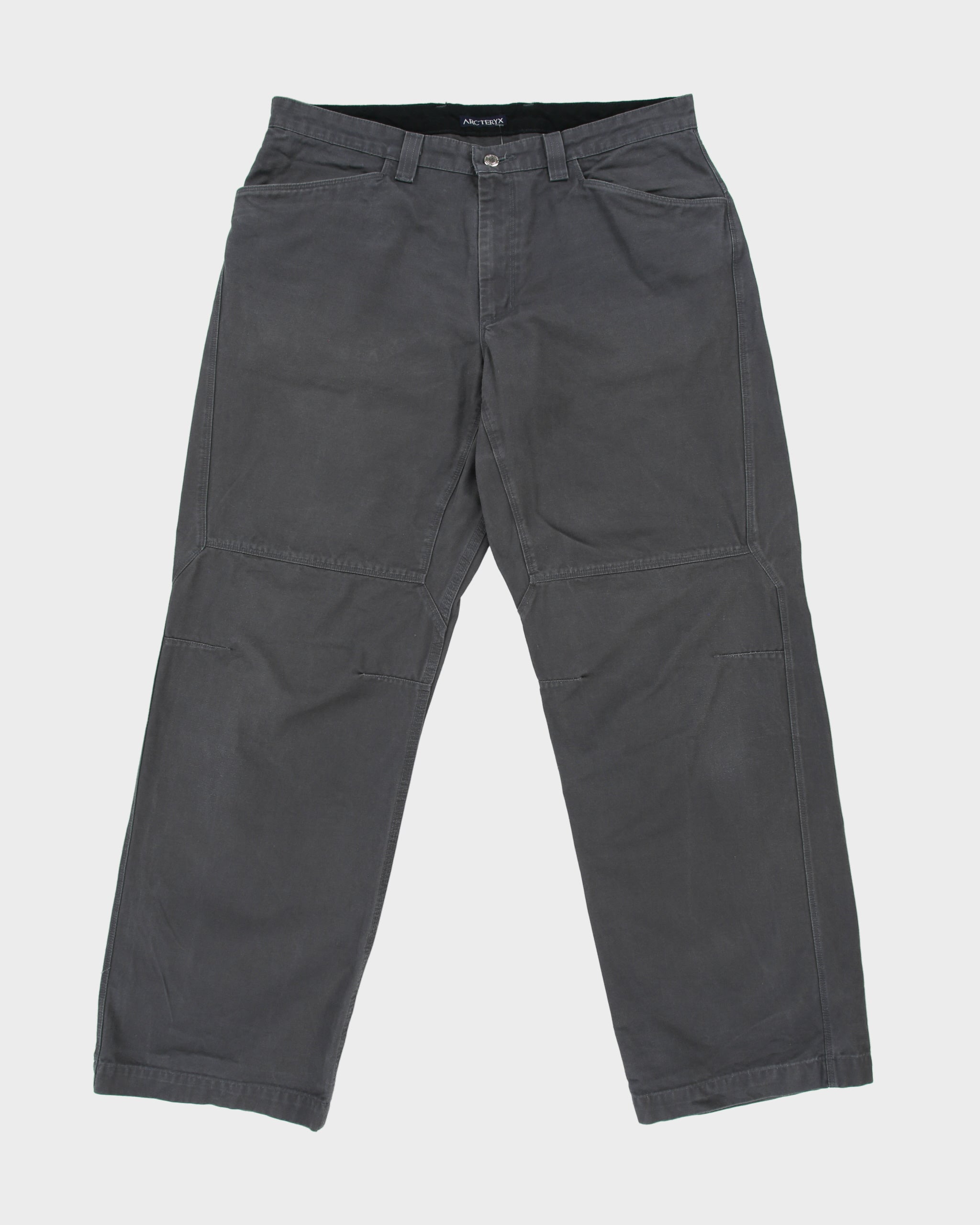 Vintage 2006 Y2K Arc'teryx Slate Cronin Cotton Mid-Rise Canvas Wide Leg Hiking Trousers - W36 L32