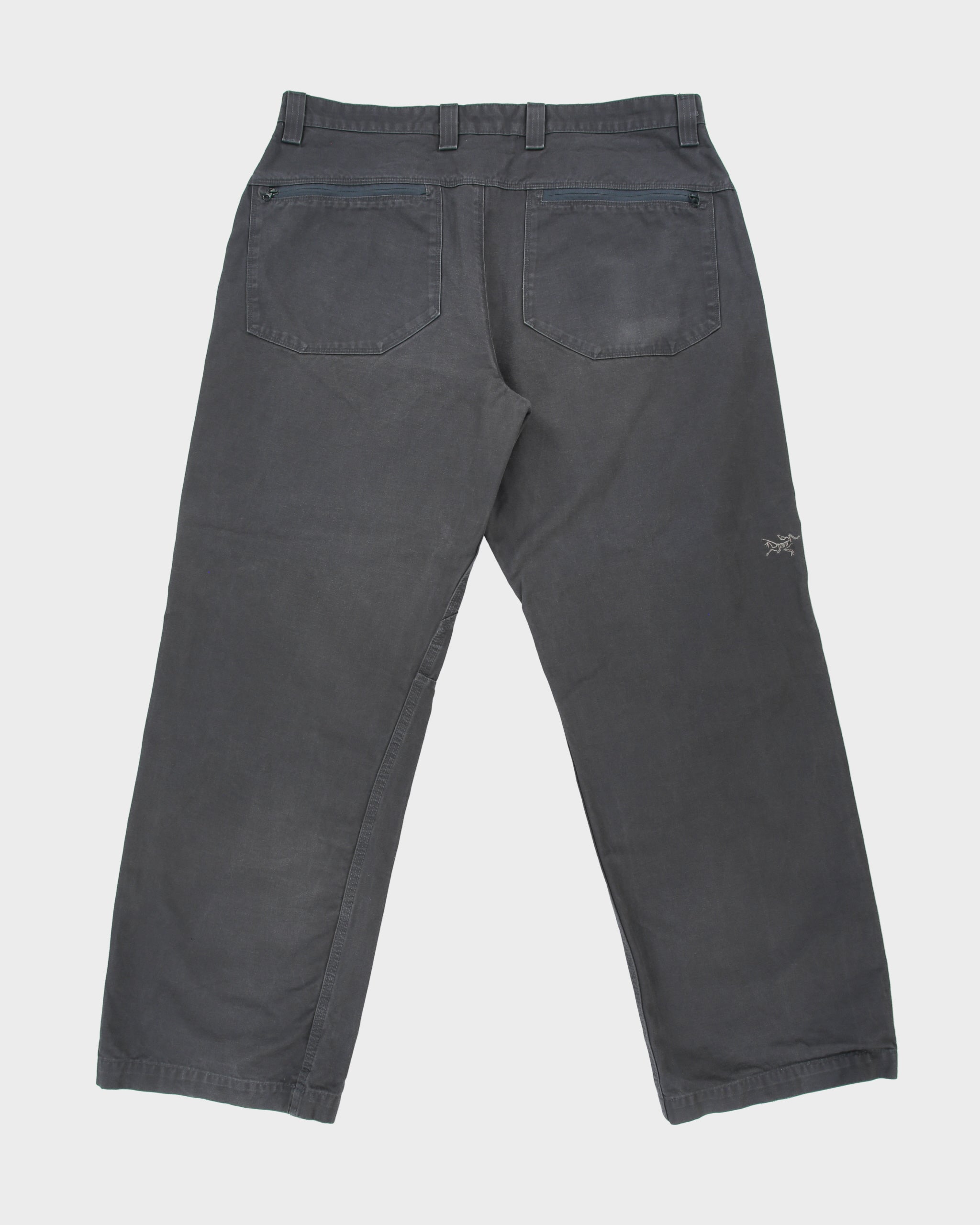 Vintage 2006 Y2K Arc'teryx Slate Cronin Cotton Mid-Rise Canvas Wide Leg Hiking Trousers - W36 L32
