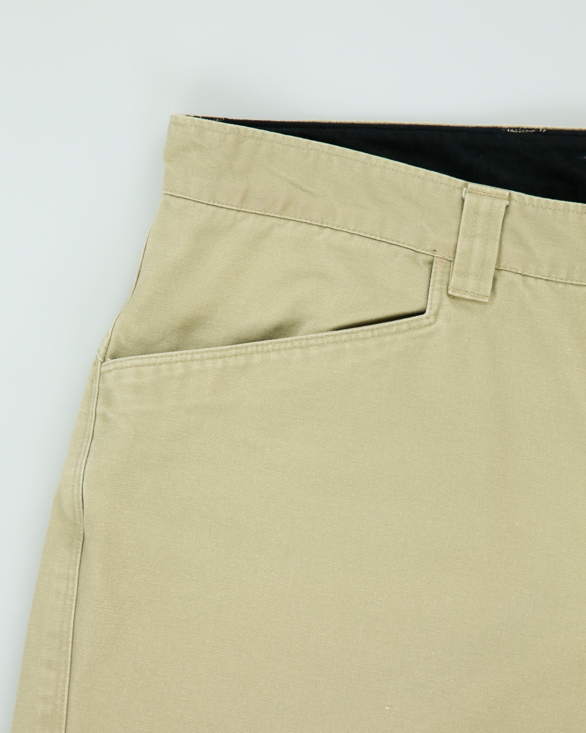 Vintage 2005 Y2K Arc'teryx Desert Khaki Cronin Cotton Mid-Rise Canvas Wide Leg Hiking Trousers - W34 L32