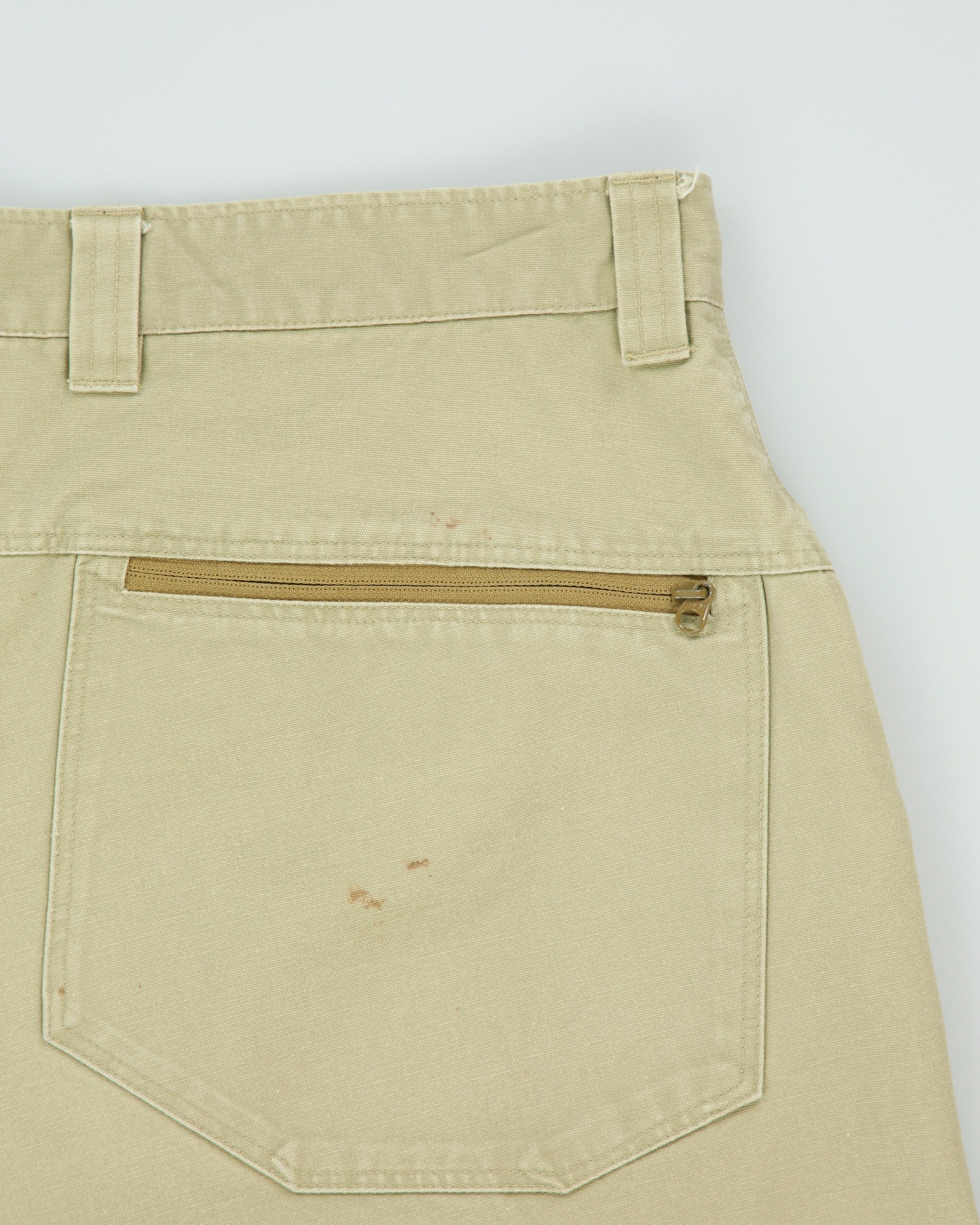 Vintage 2005 Y2K Arc'teryx Desert Khaki Cronin Cotton Mid-Rise Canvas Wide Leg Hiking Trousers - W34 L32