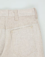 Vintage 1970s Hessian Linen Blend Made In USA Mid-Rise Straight Leg Bootcut Flare Trousers - W28 L31