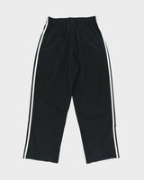 Vintage Y2K 00s Adidas Classic 3-Stripe Satin Wide Leg Tracksuit Bottoms - M