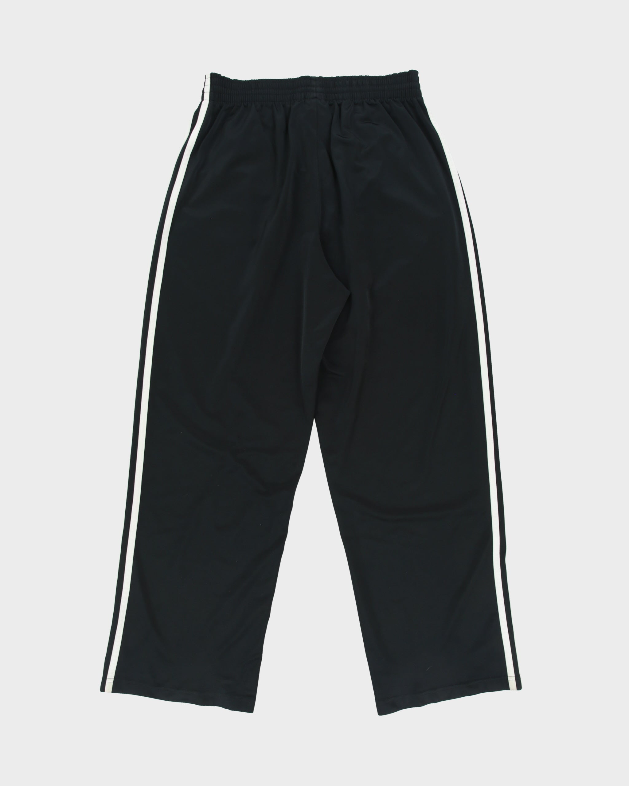 Vintage Y2K 00s Adidas Classic 3-Stripe Satin Wide Leg Tracksuit Bottoms - M