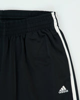 Vintage Y2K 00s Adidas Classic 3-Stripe Satin Wide Leg Tracksuit Bottoms - M