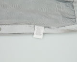 Vintage Y2K 00s Nike Basketball Silver Heavyweight Reversible Mesh Wide Leg Popper Tracksuit Bottoms - L
