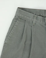 Vintage 2001 Levi's Batwing Made In Canada Khaki Mid-Rise Double Pleated Relaxed Fit Canvas Chino Trousers - W29 L31