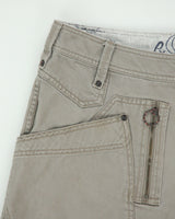 Vintage Y2K 00s Diesel Khaki Low-Rise Multi Patch Pocket Straight Leg Bootcut Canvas Cargo Trousers - W31 L31