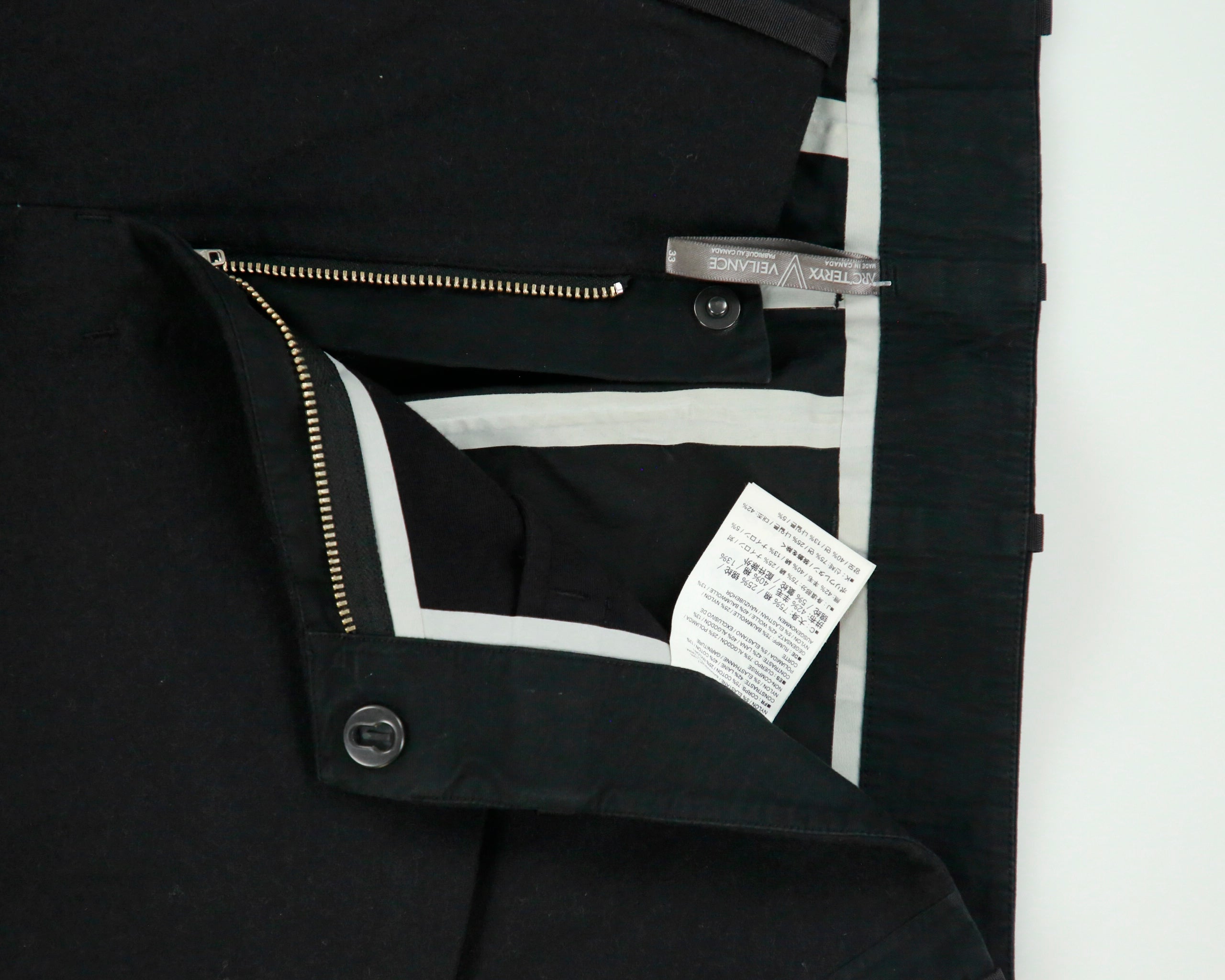Arc'teryx Veliance Low-Rise Panel Patch Wool Blend Canvas Slim Fit Hiking Trousers - W32 L34