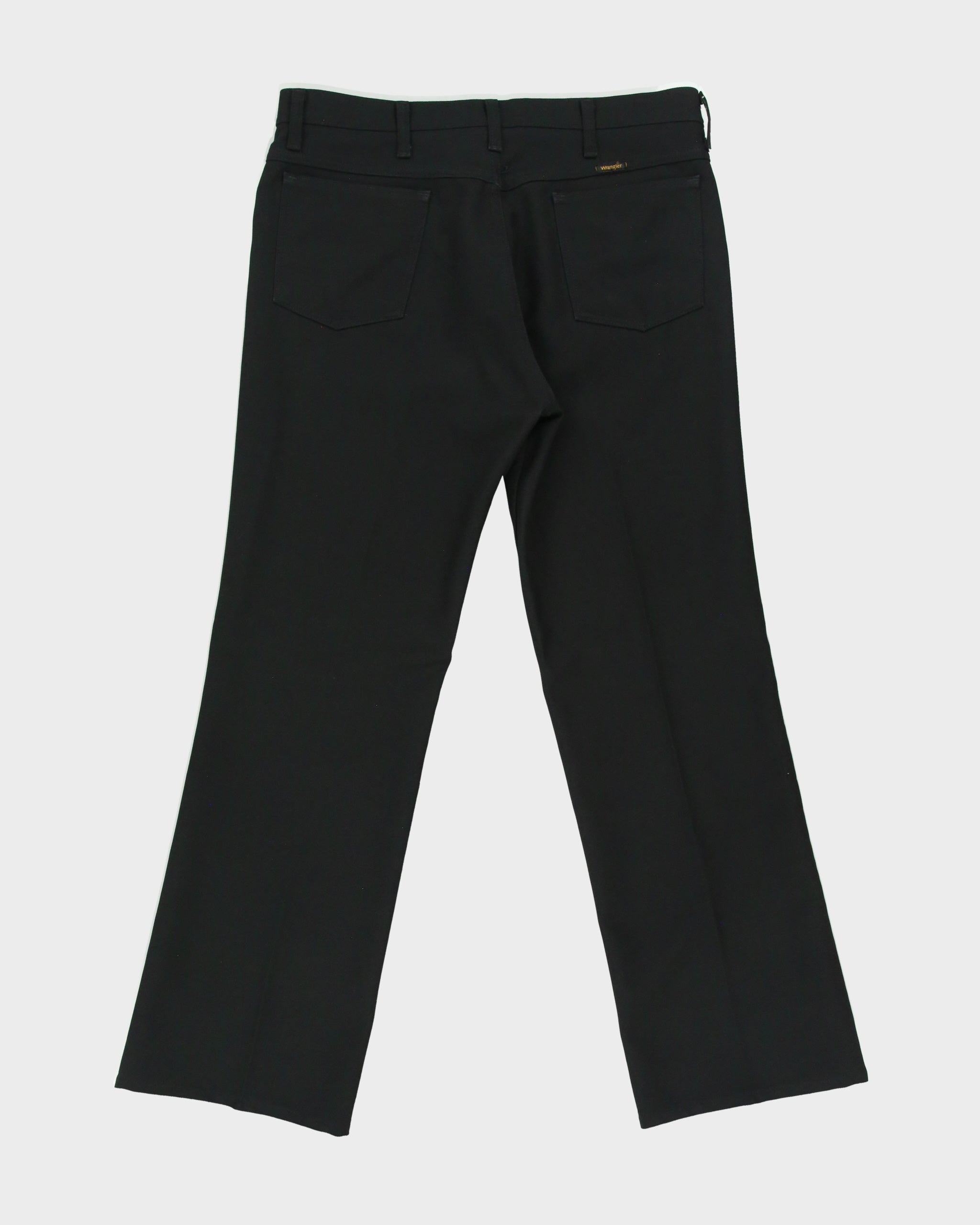 Vintage 1970s Wrangler 82BK Mid-Rise Sta Prest Straight Leg Bootcut Wrancher Trousers - W36 L32
