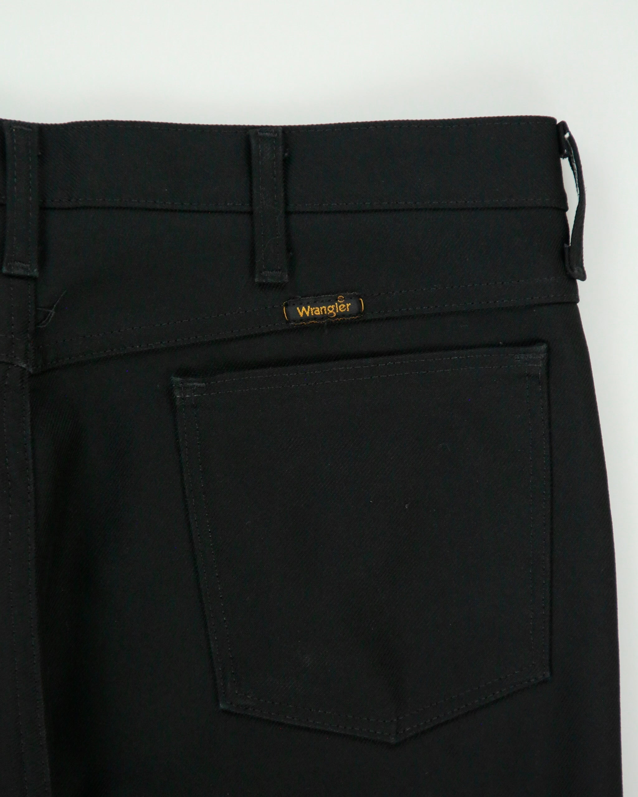 Vintage 1970s Wrangler 82BK Mid-Rise Sta Prest Straight Leg Bootcut Wrancher Trousers - W36 L32